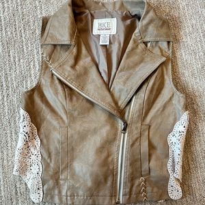 BKE leather vest
